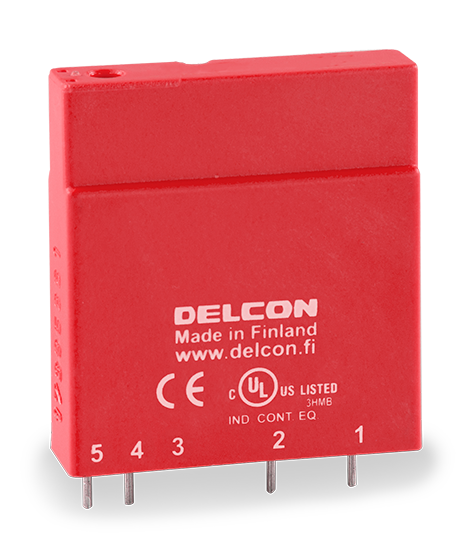 DELCON SLO24CRA5 industrial solid-state relay, 24 V DC input, 300 V DC load